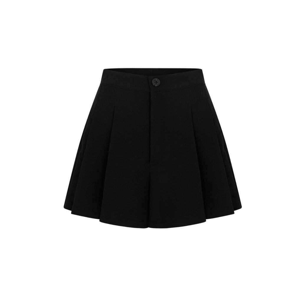 Quần short xếp li đen - Orli Label