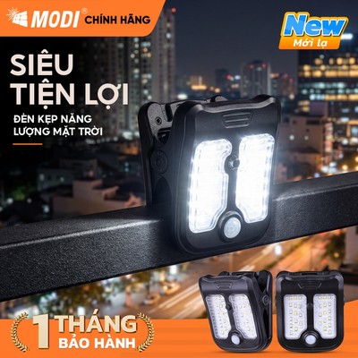 Đèn Kẹp Năng Lượng Mặt Trời MODI SOLAR Cảm Biến Chuyển Động Tiện Lợi, Chống Nước Sử Dụng Ngoài Trời