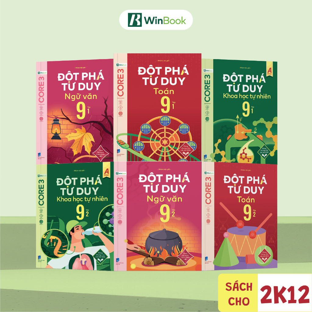 [Outlet S2] Sách - Đột phá tư duy Lớp 9 - Toán, Ngữ văn, Khoa học tự nhiên (Dùng cho cả 3 bộ SGK) | 
