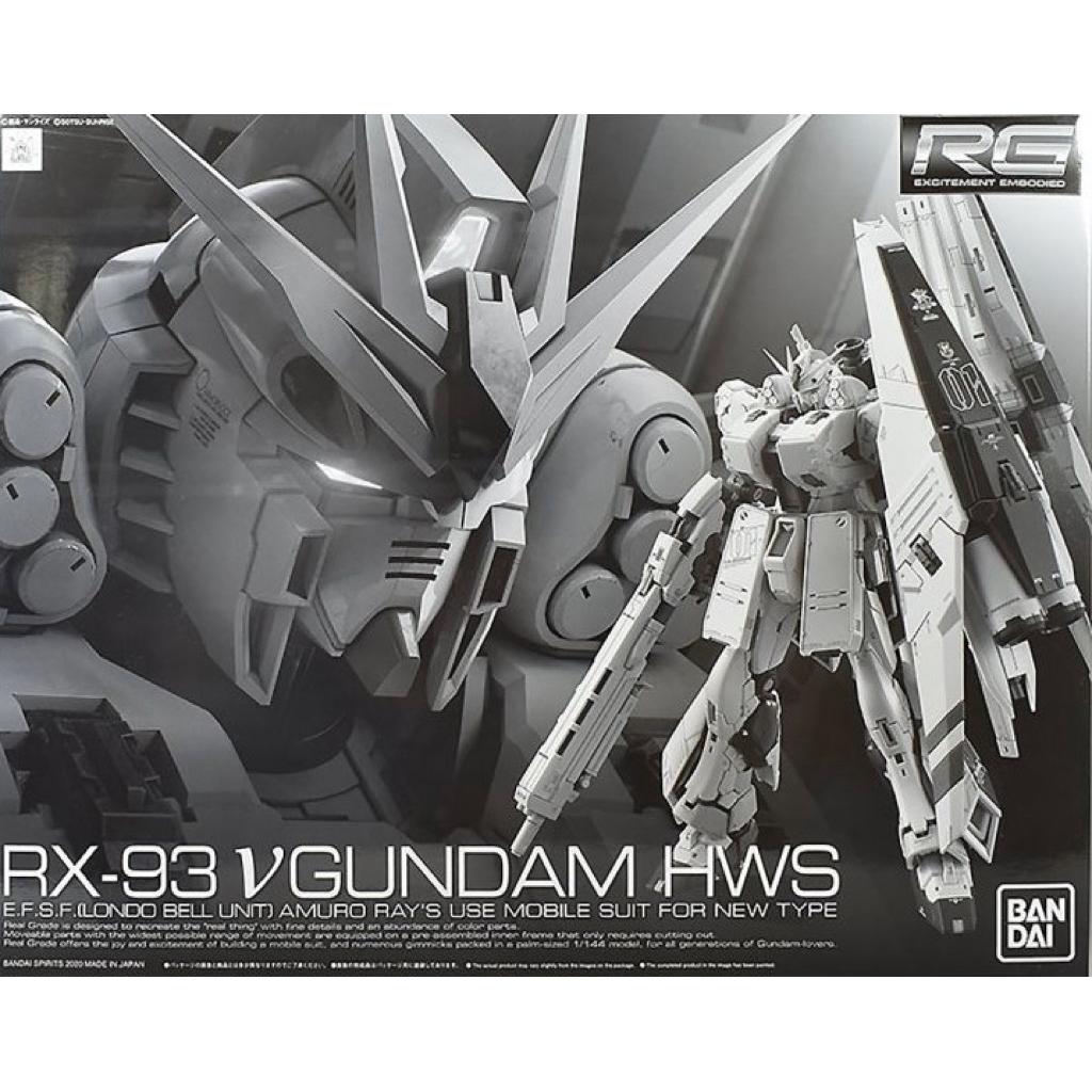 [CÓ SẴN] - PBandai RG Nu Gundam HWS - HỘP XẤU