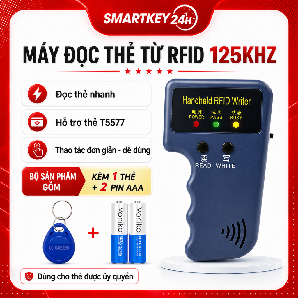 Máy SAO CHÉP thẻ RFID tần số 125khz - máy SAO CHÉP thẻ thang máy