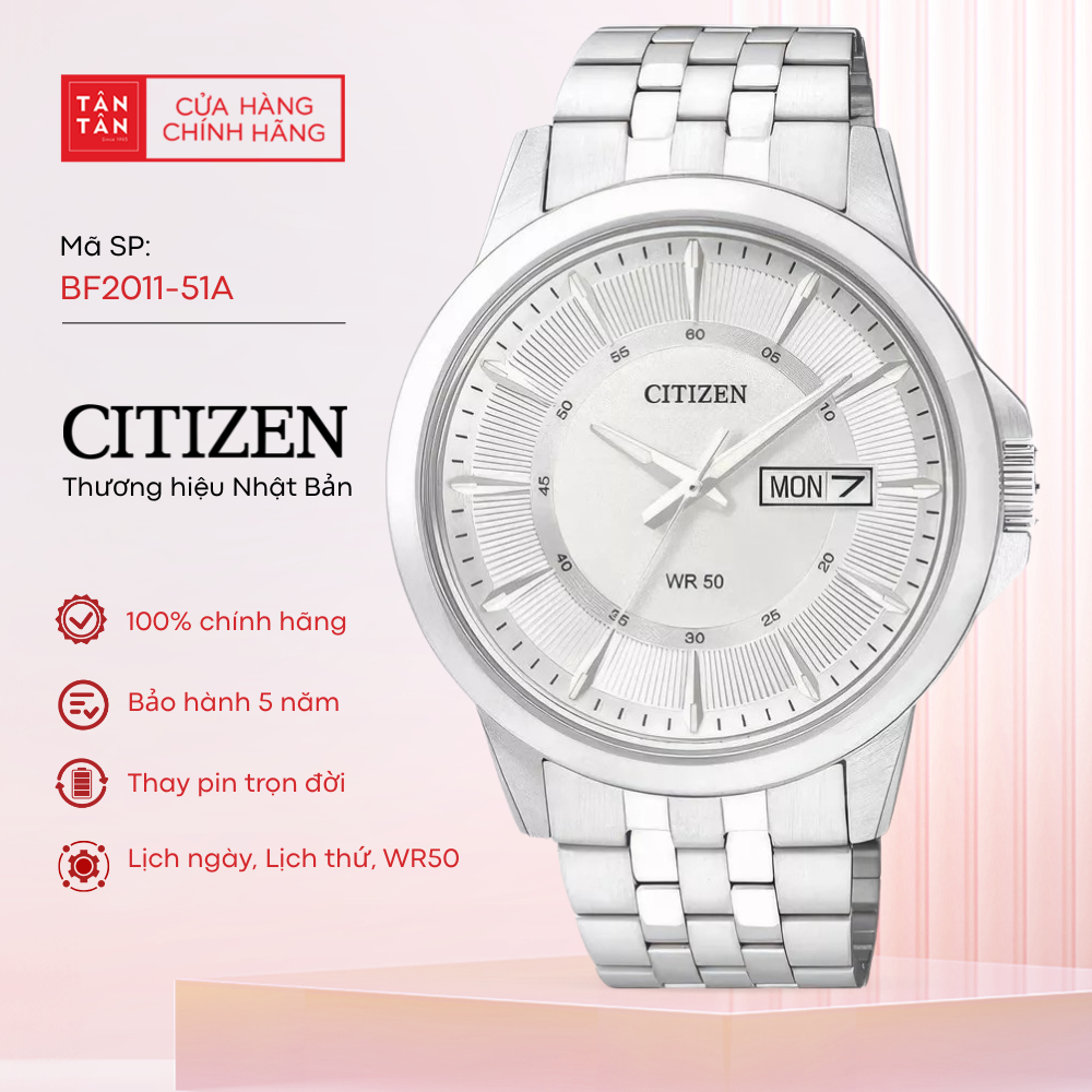 Đồng Hồ Nam Citizen BF2011-51A Quartz 41mm - Đồng Hồ Tân Tân