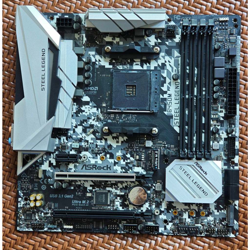 Main Asrock b450m steel legend