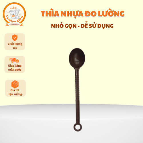 Thìa Định Lượng 10g Nhựa – Dụng Cụ Đo Lường Cà Phê, Matcha, Bột Cacao, Nguyên Liệu Pha Chế F&B