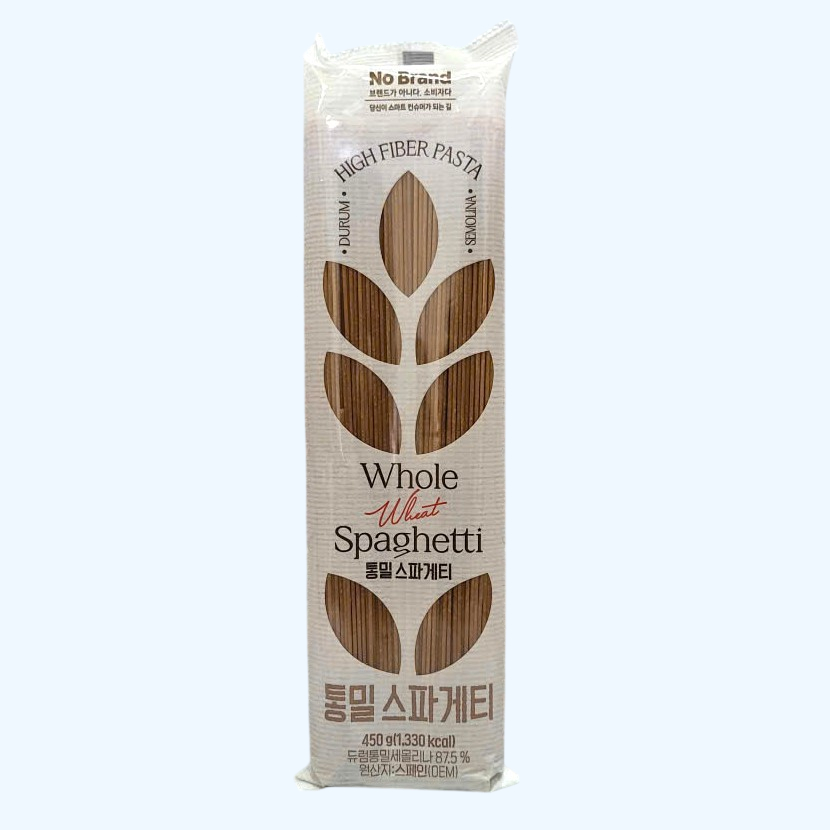 NO BRAND -- gói 450g -- MÌ Ý NGUYÊN CÁM TÂY BAN NHA Whole Wheat Spaghetti High Fiber Pasta
