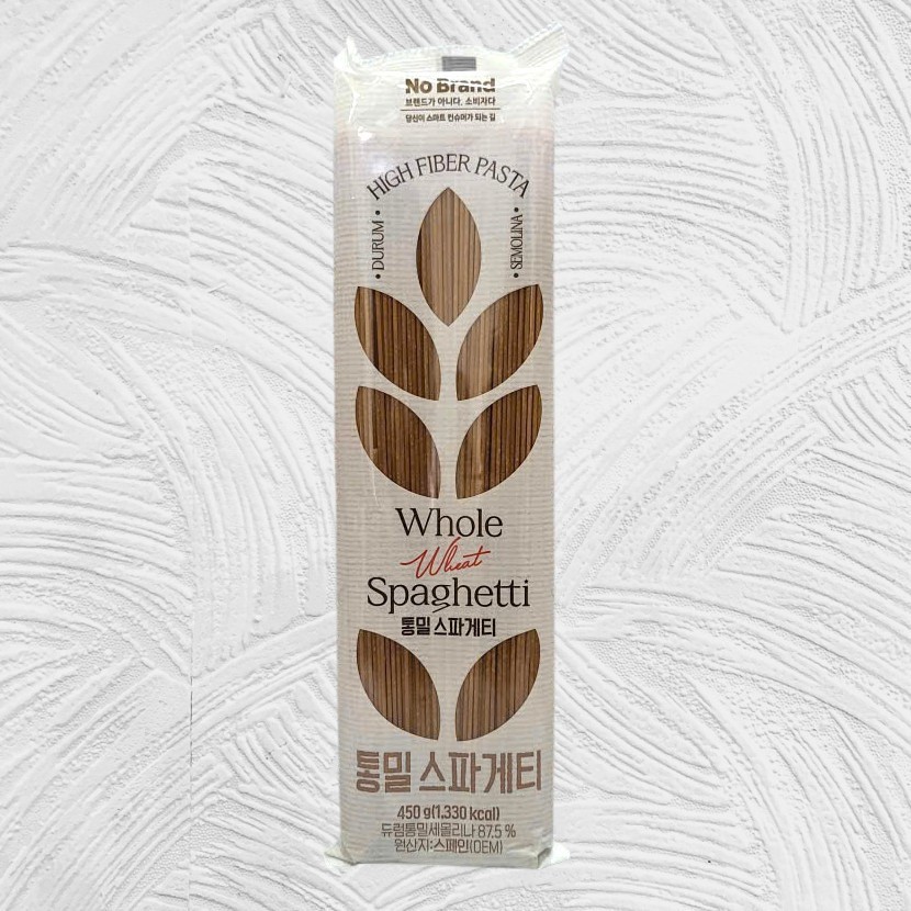 NO BRAND < gói 450g > MÌ Ý NGUYÊN CÁM TÂY BAN NHA Whole Wheat Spaghetti High Fiber Pasta