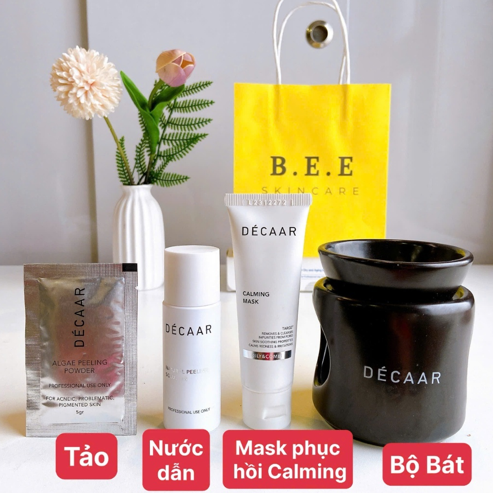 Set Peel Tảo Décaar Algae Peeling Power Giảm Mụn, Mờ Thâm, Trẻ Hóa Da Bee Skincare