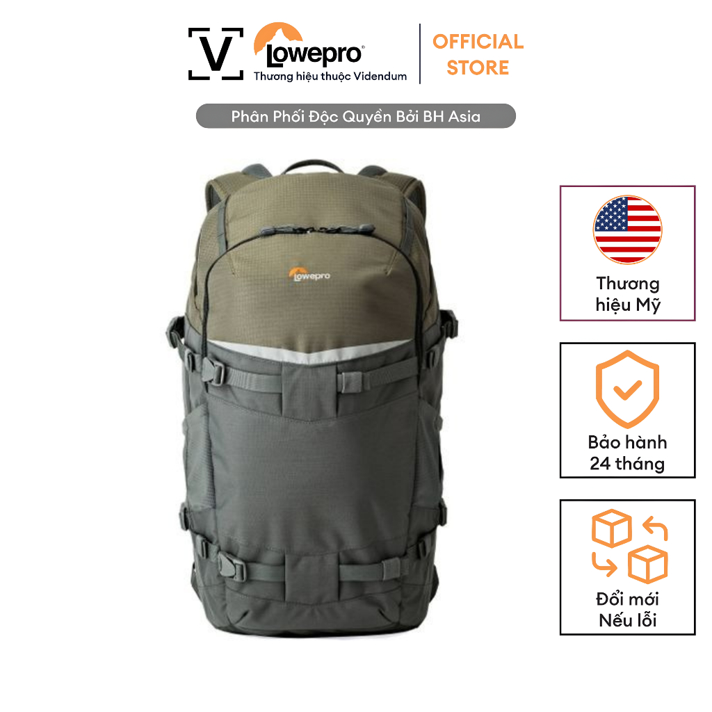 Ba lô máy ảnh Lowepro Flipside Trek BP Grey