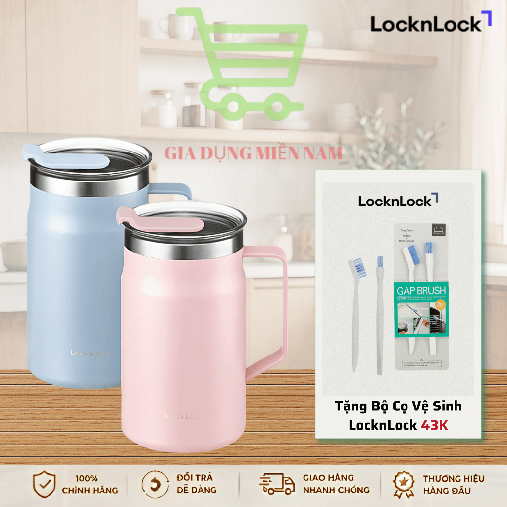 Ly giữ nhiệt LocknLock Metro Table Mug LHC4282, dung tích 600ML - Hàng Chính Hãng