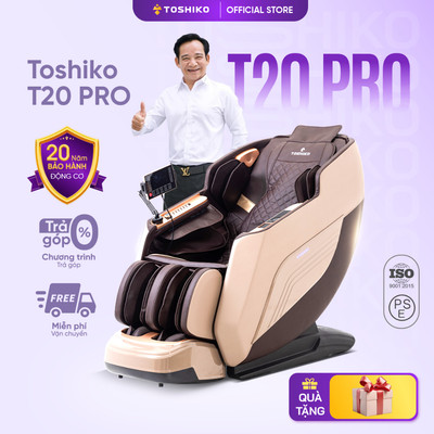 Ghế massage trị liệu toàn thân đa chức năng Toshiko T20 Pro bảo hành 6 năm công nghệ điều khiển giọng nói cao cấp