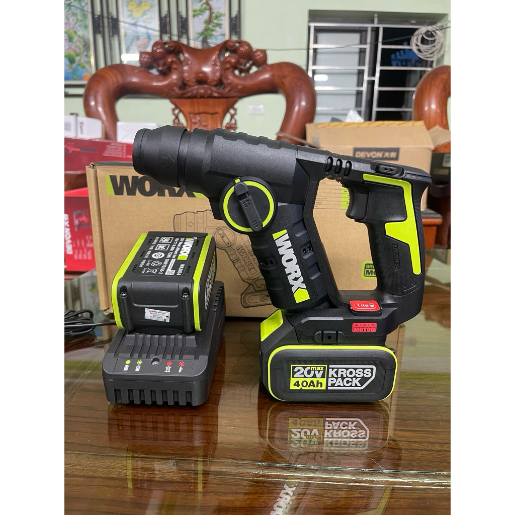 Máy khoan dùng pin 20V WORX WU380 chính hãng