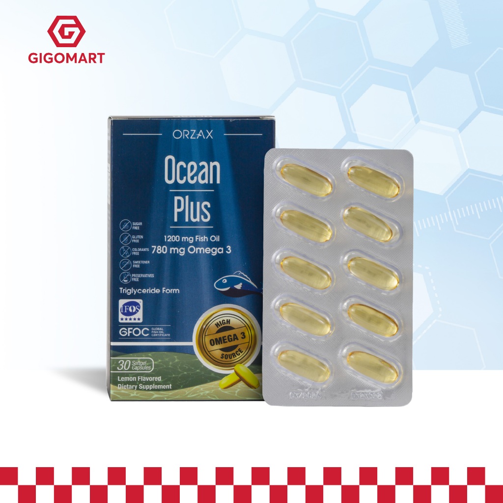 Omega-3 ORZAX Ocean Plus 30 Viên | Bổ Sung DHA, EPA Cho Phụ Nữ Mang Thai & Cho Con Bú