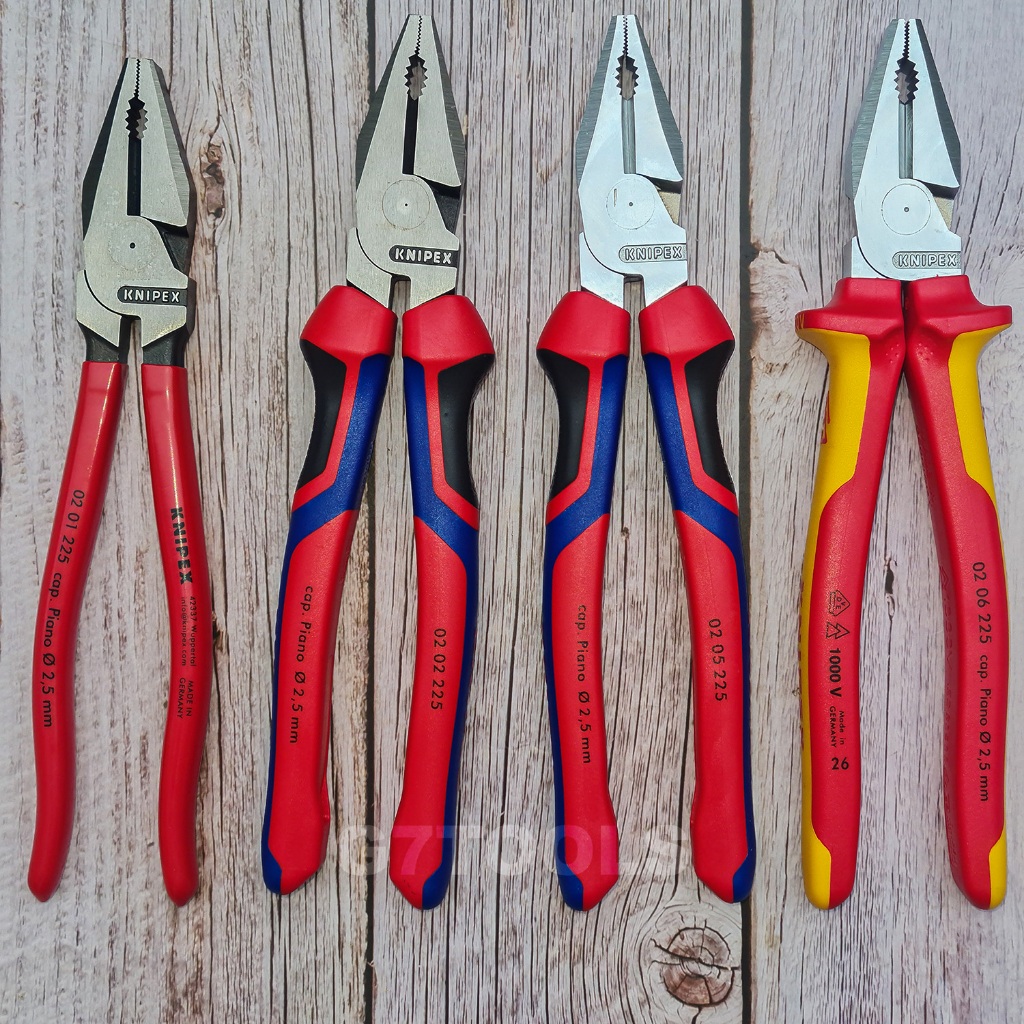 Kìm Đa Năng Knipex Dài 225mm Lưỡi Cắt 63HRC: 02 01 225/ 02 02 225/ 02 05 225/ 02 06 225/ 02 07 225