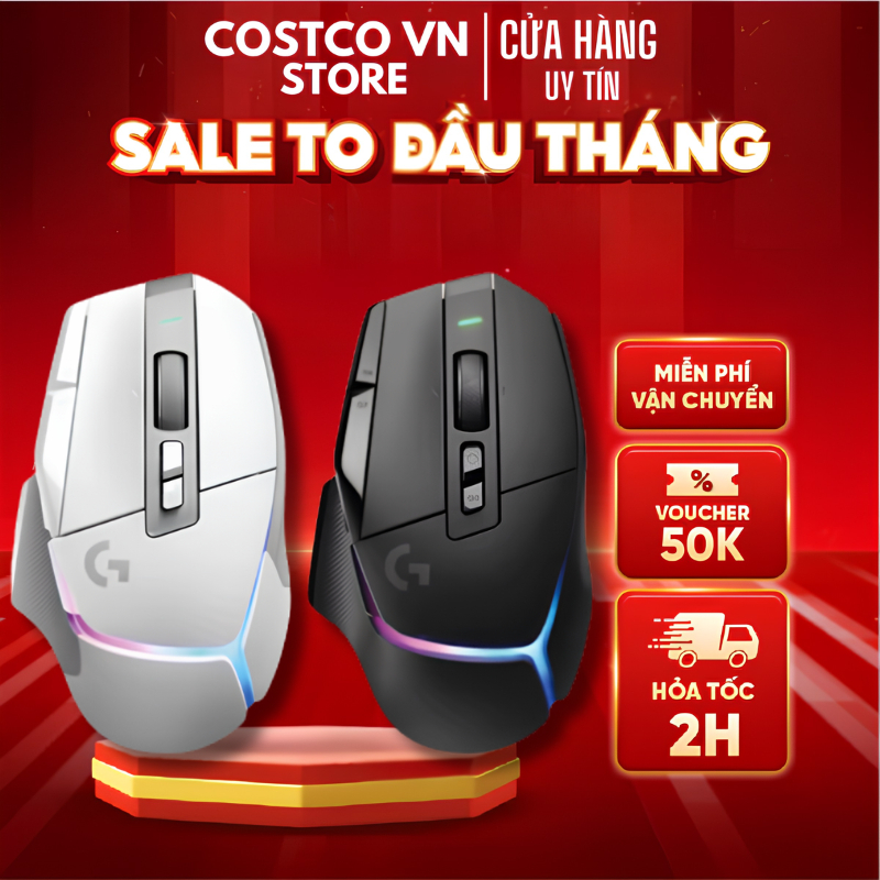 Chuột Gaming Logitech G502 X PLUS LIGHTFORCE Wireless HERO 25K RGB