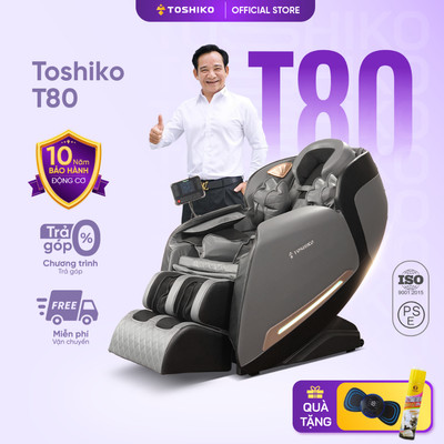 Ghế massage trị liệu toàn thân TOSHIKO T80 công nghệ 3D đa dạng các bài tập massage