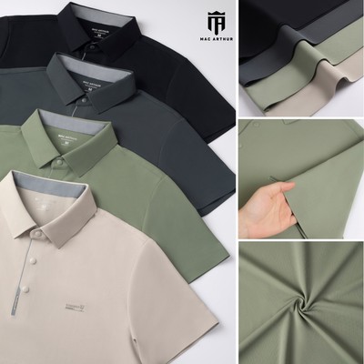 Áo Polo Nam Cao Cấp MAC ARTHUR CROWN Mát Lạnh, Không Nhăn, Giữ Form Lịch Lãm Cả Ngày SP2