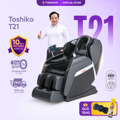 Ghế massage trị liệu toàn thân TOSHIKO T21 Pro cao cấp Bảo Hành 10 năm công nghệ nhiệt hồng ngoại