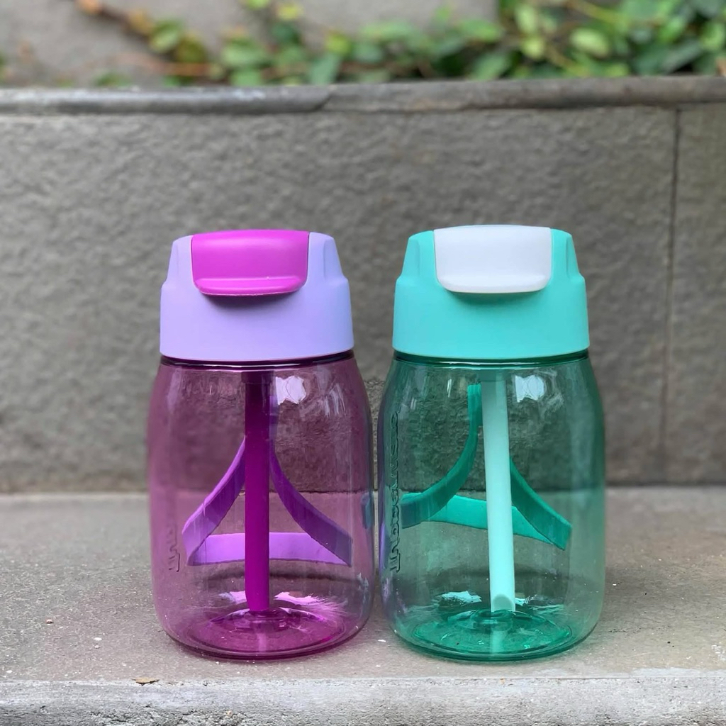 Bình Nước Lohas 350ml Tupperware - Có Ống Hút Nhựa Nguyên Sinh An Toàn Chính Hãng