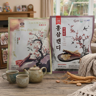 KẸO HỒNG SÂM KHỒNG ĐƯỜNG HÀN QUỐC 200G