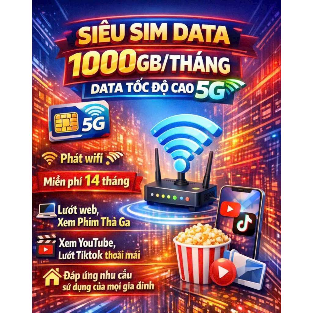 Sim Miễn Phí 500GB/Tháng 1000GB Tốc Độ Cao mdt250A 12fd50 12fhn 12fhcm 12MDT150 MDT350 12MDT50 Esim 