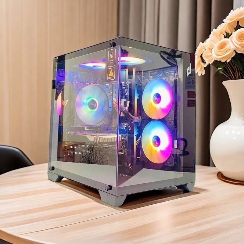 Vỏ Case Edra ECS1503 Black ( Matx, Case Bể Cá) kính cường lực