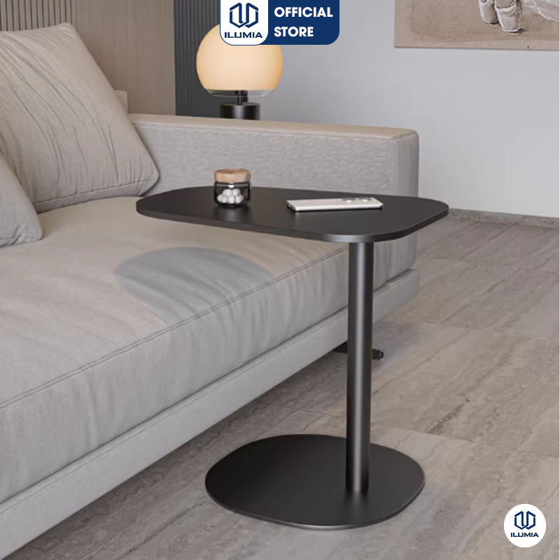 Bàn trà, bàn cafe chân thép sơn tĩnh điện mặt gỗ MDF cao cấp thương hiệu ILUMIA - GM116