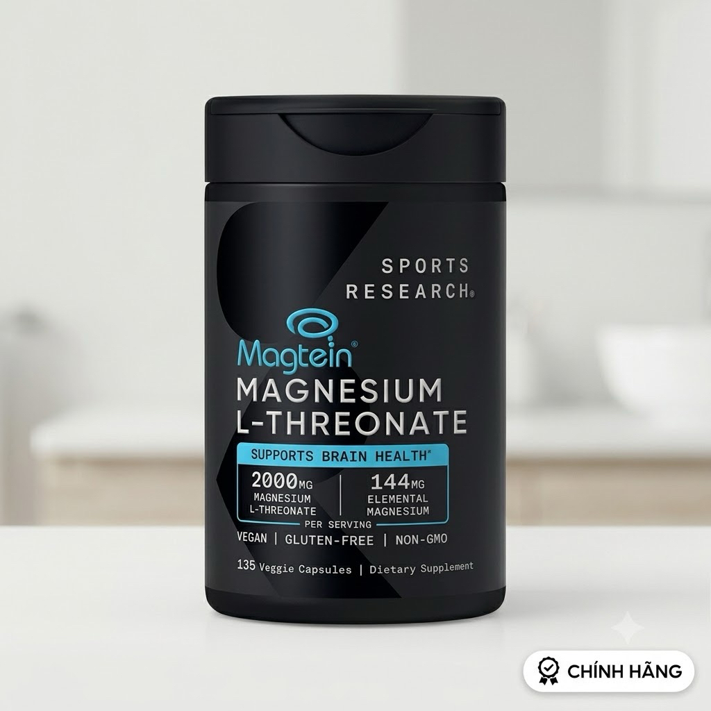 (Hàng chuẩn Costco ) -Viên uống bổ sung Magie Magtein Magnesium L-Threonate 135 viên