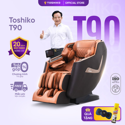 Ghế massage Toshiko T90 với 12 bài tập tự động giúp hỗ trợ massage giảm đau mỏi tại nhà