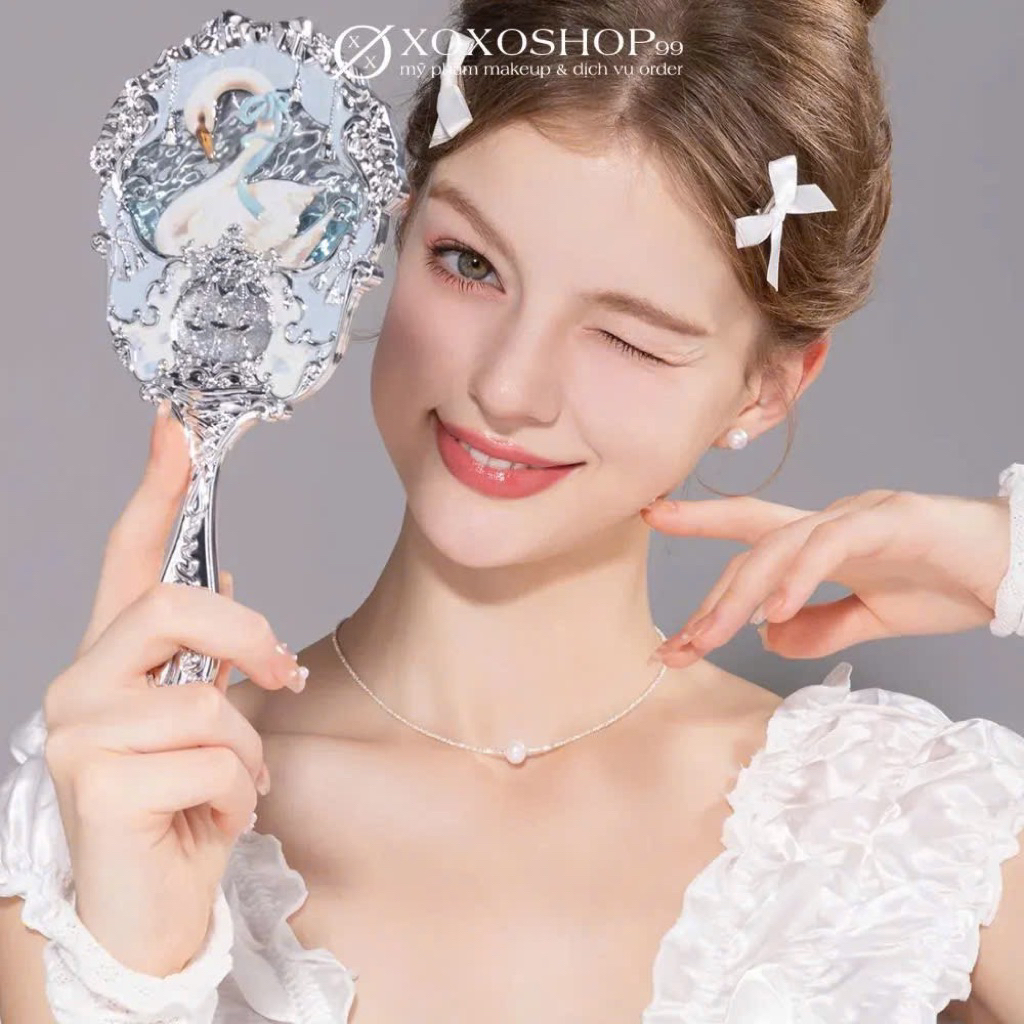 [sẵn] gương cầm tay bộ sưu tập swan