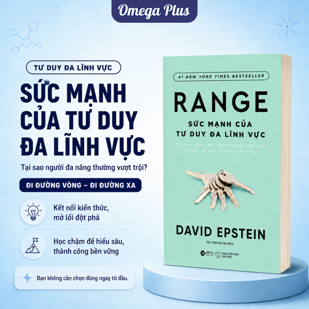 Sách - Range - Sức Mạnh Của Tư Duy Đa Lĩnh Vực (By David Epstein) (Tái Bản Mới Nhất) - Alpha Books