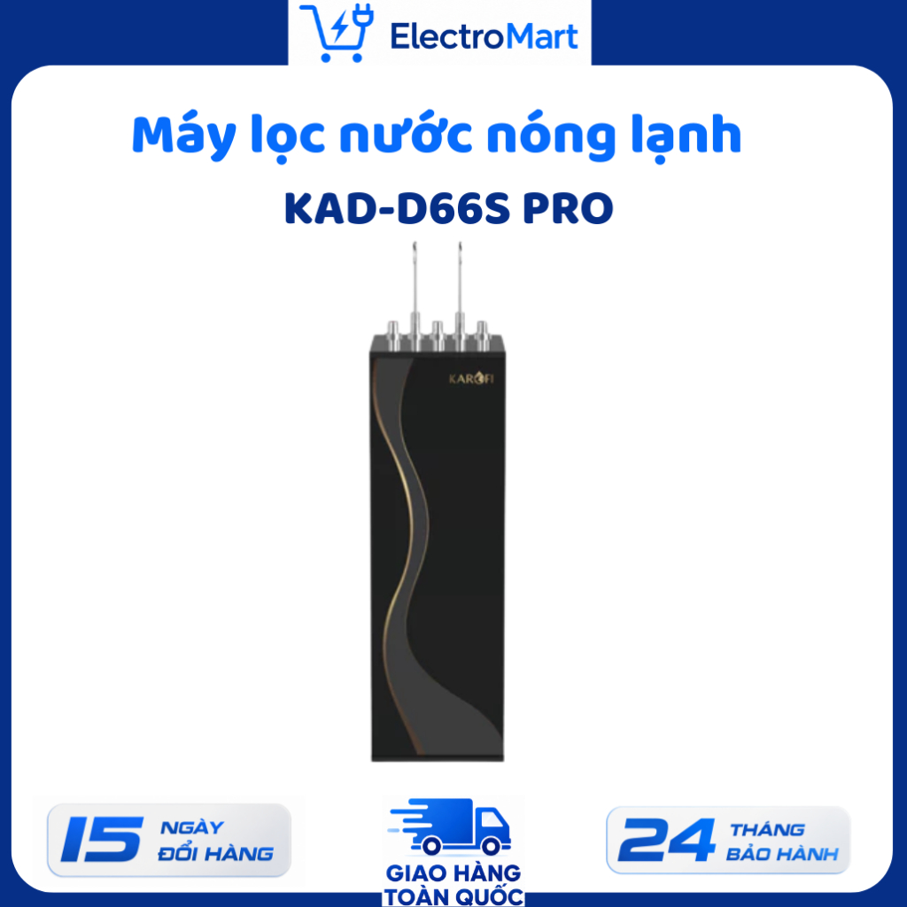 KAD-D66S PRO - Máy lọc nước nóng lạnh Karofi 11 lõi RO Hydrogen chính hãng