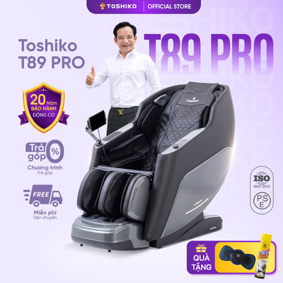 Ghế massage Toshiko T89 Pro công nghệ con lăn 4D cao cấp thế hệ mới