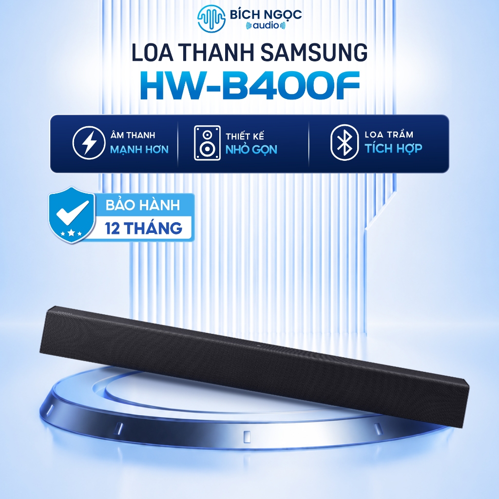 Loa Thanh Samsung HW-B400F/XV 40W Bluetooth HDMI ARC Loa Trầm Tích Hợp Xem Phim Nghe Nhạc 2025