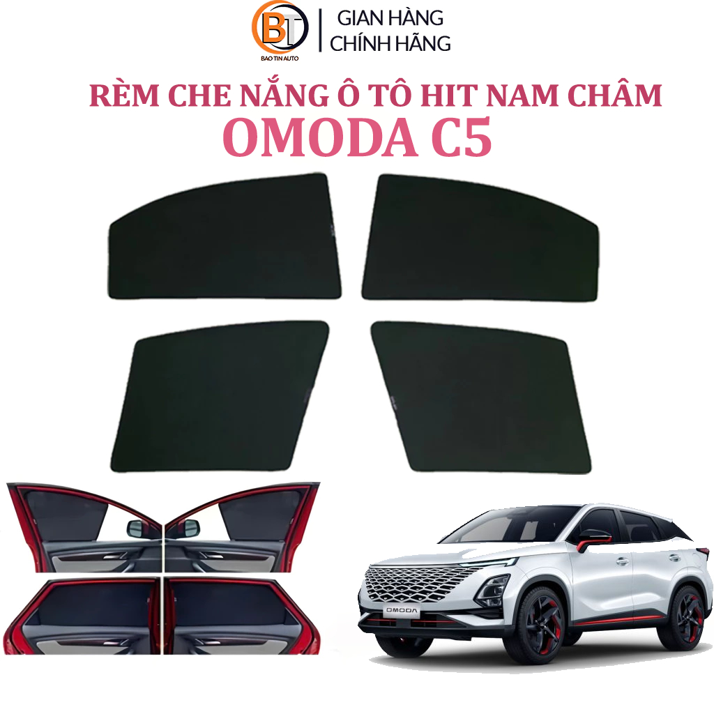 Rèm che nắng nam châm OMODA C5 dùng cho cửa kính xe hơi chuẩn form xe hàng loại 1