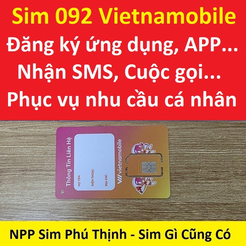 Sim Vietnamobile 0đ, đăng ký app, đăng ký ứng dụng, nhận sms, cuộc gọi. đủ mọi chức năng