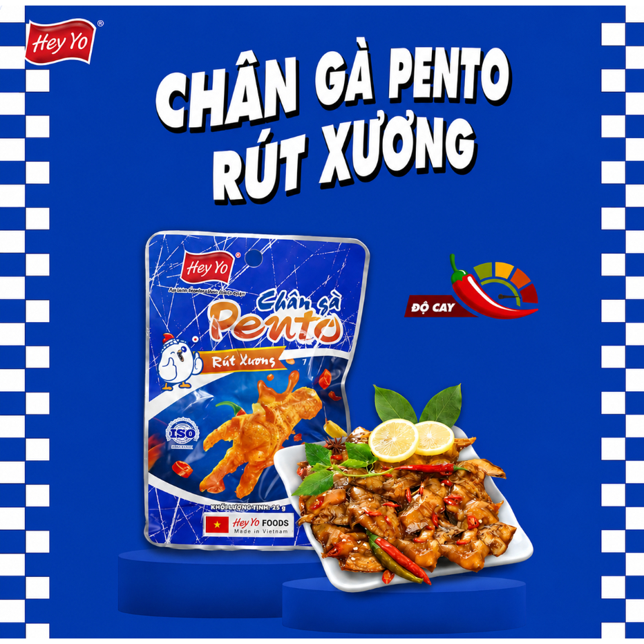 Lẻ 1 Gói Chân Gà Heyyo Pento rút xương