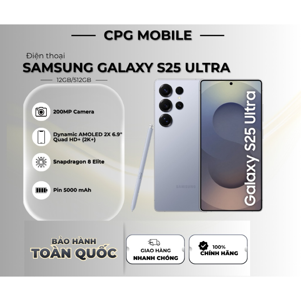 Điện Thoại Samsung Galaxy S25 Ultra (12GB/512GB) Chính Hãng