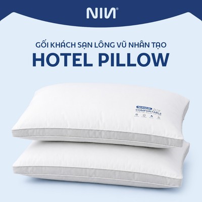 Gối khách sạn Hotel Pillow - Comfortable Healthy And Good Sleep | 48x74cm | Cotton và Microfiber