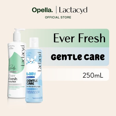 Bộ 1 Sữa tắm Lactacyd Ever Fresh 500ml + 1 Sữa Tắm Gội Trẻ Em Lactacyd Baby Gentle Care 250ml