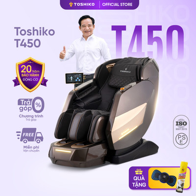Ghế massage cao cấp Toshiko T450 thế hệ mới, tích hợp công nghệ trị liệu thông minh