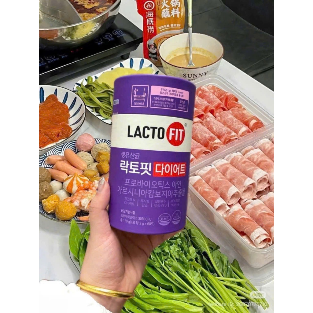 Men Vi Sinh Hàn Quốc LACTO-FIT DIET Cải Thiện Đường Ruột, Hỗ Trợ Ăn Kiêng, Giảm Cân (hộp 60 gói)