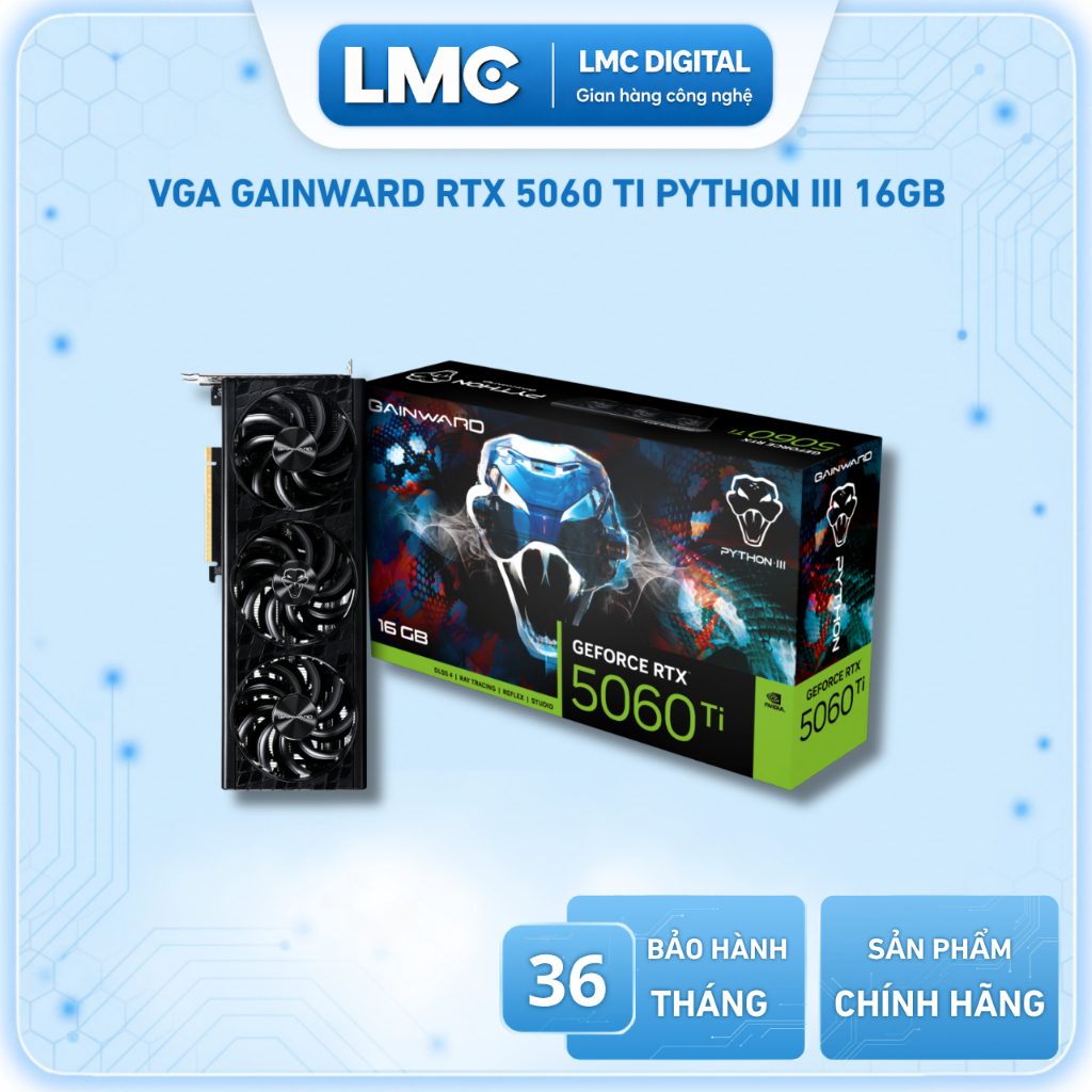 VGA Gainward GeForce RTX 5060 Ti Python III 16GB