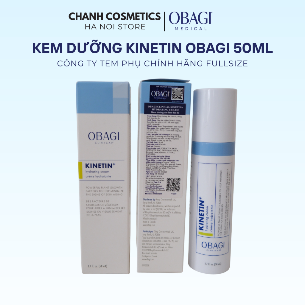 [HÀNG CÔNG TY] Kem dưỡng Obagi Kinetin Hydrating Cream CHANH COSMETICS