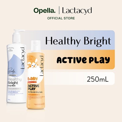 Bộ 1 Sữa tắm Lactacyd Healthy Bright 500ml + 1 Sữa Tắm Gội Trẻ em Lactacyd Baby Active Play 250ml