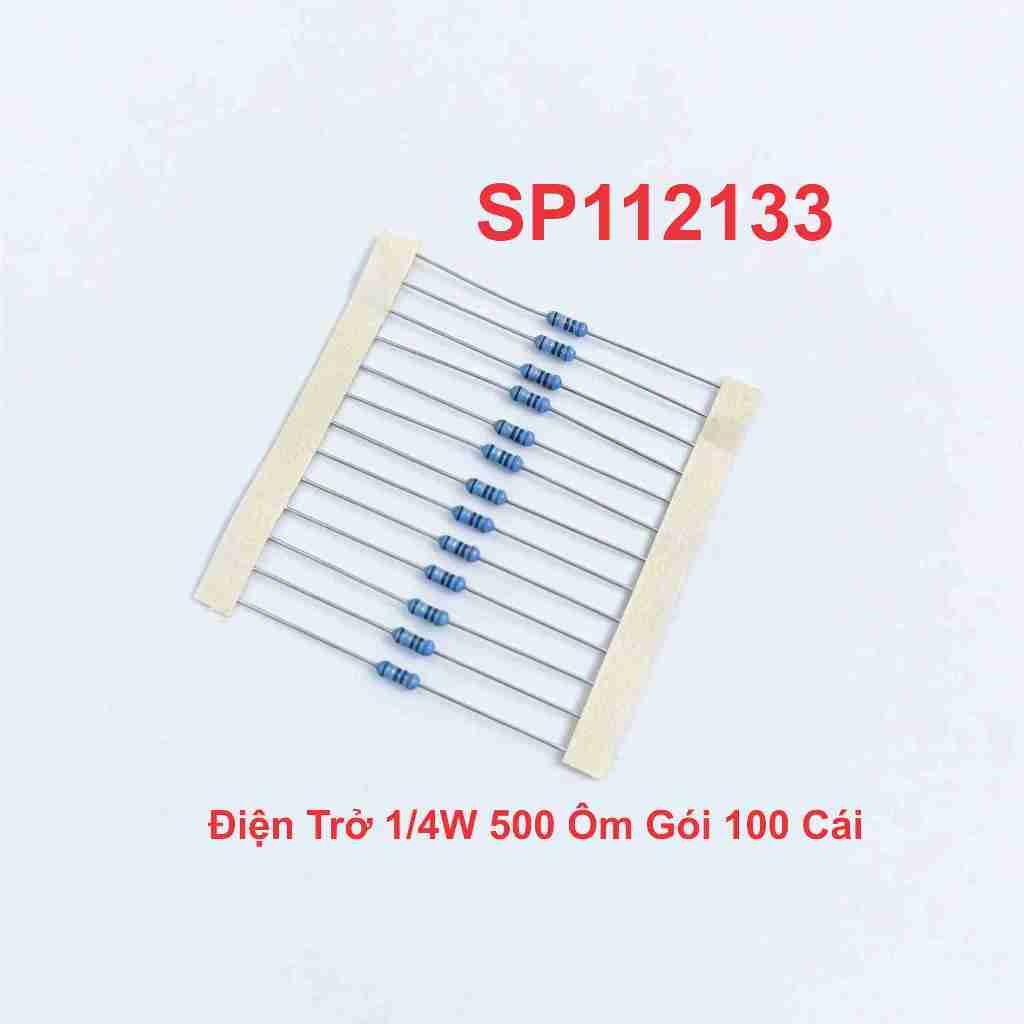 Điện Trở 1/4W 500 Ôm Gói 100 Cái
