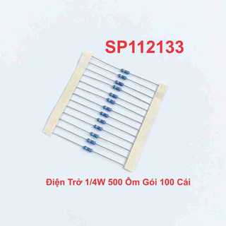 Điện Trở 1/4W 500 Ôm Gói 100 Cái
