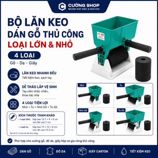 Bộ lăn keo dán gỗ thủ công loại lớn & nhỏ – Dụng cụ lăn keo gỗ, da, giấy tiện lợi, tiết kiệm keo