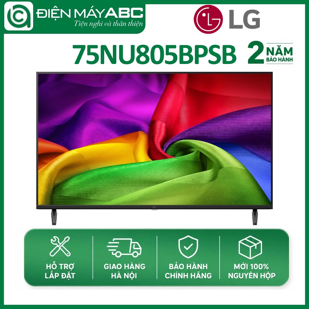 Tivi LG 75 inch 75NU805BPSB Smart TV NANO 4K AI NU80 2026