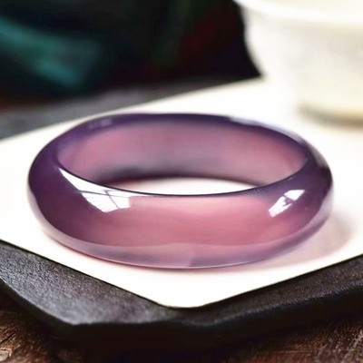 Vòng Mã Não Thiên Nhiên Màu Tím Đế Vương Kèm Kiểm Định VDG Lắc Tay Phong Thủy - Ngọc Trai Trường Thịnh