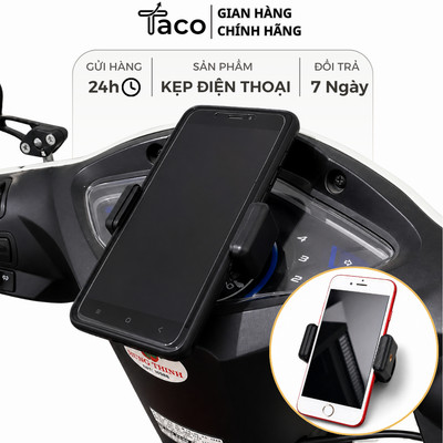 Giá Đỡ Điện Thoại - Kẹp Giữ Điện Thoại Dán Lên Đồng Hồ Xe Máy Tặng Thêm 1 Keo Dán Đa Năng Chắc Chắn